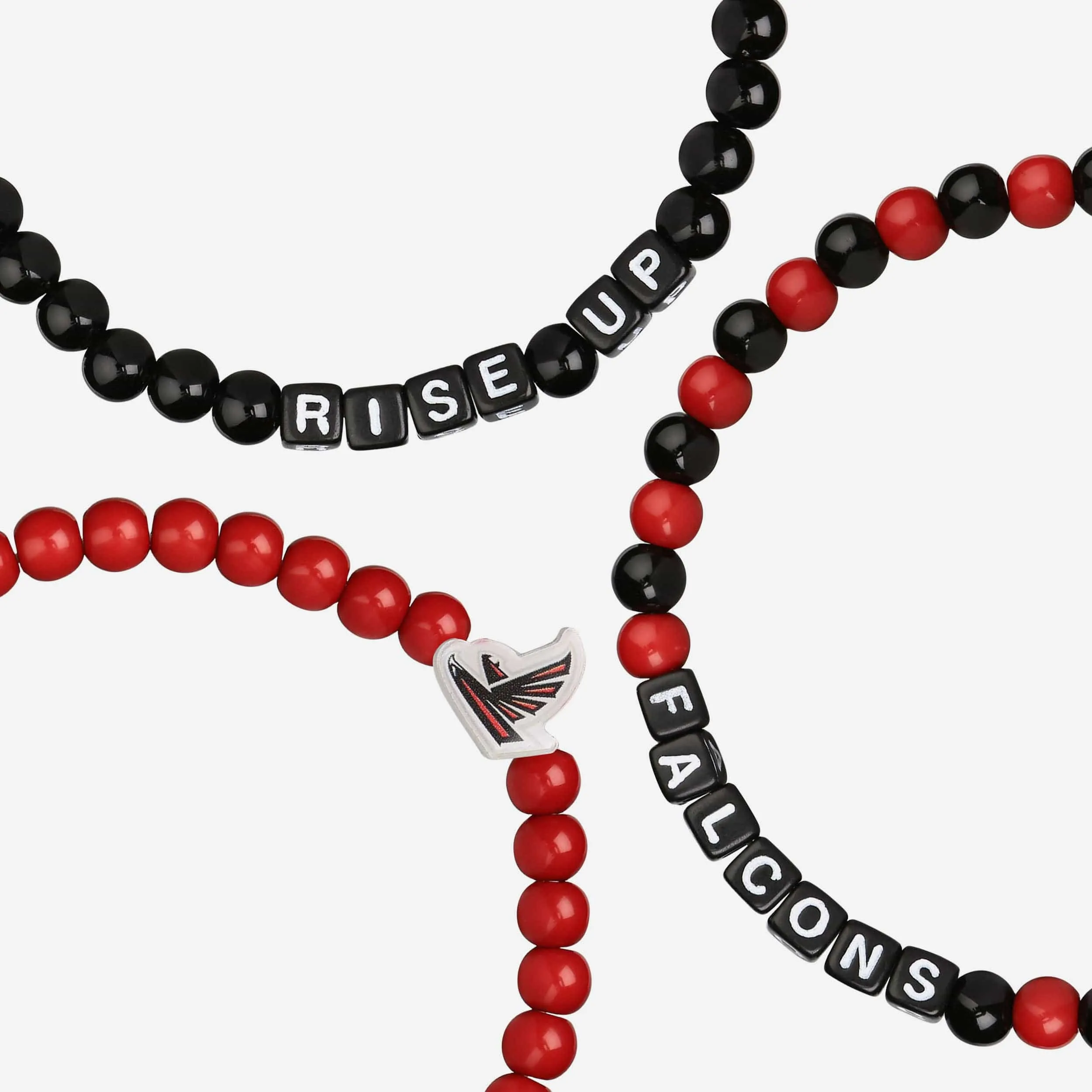 Atlanta Falcons 3 Pack Beaded Friendship Bracelet
