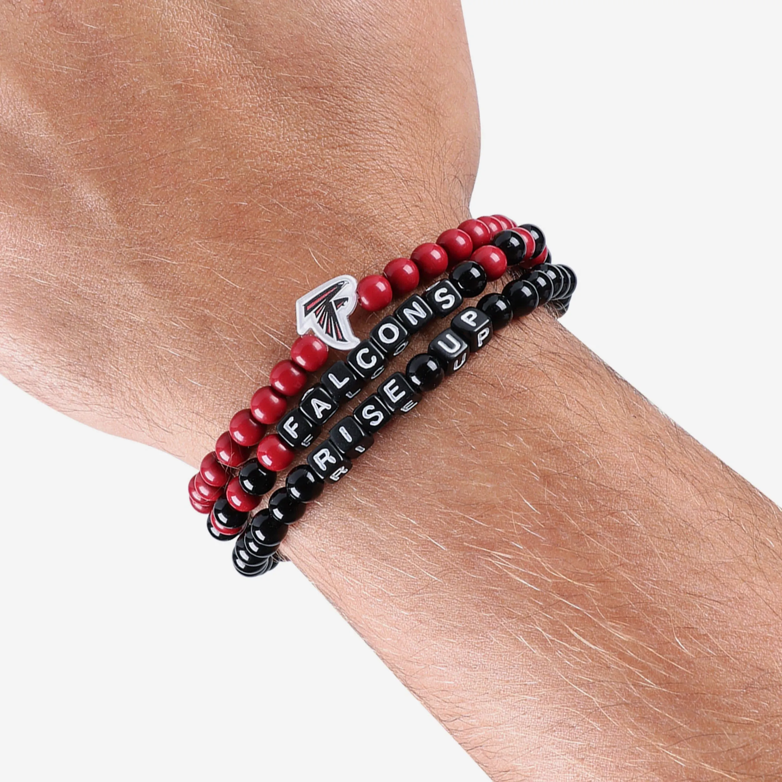 Atlanta Falcons 3 Pack Beaded Friendship Bracelet