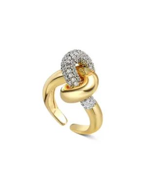 Atlas Knot Ring, Gold