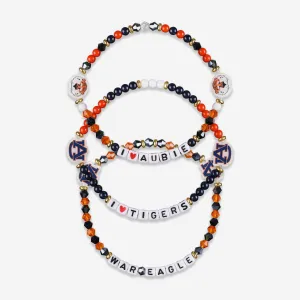 Auburn Tigers 3 Pack Friendship Bracelet