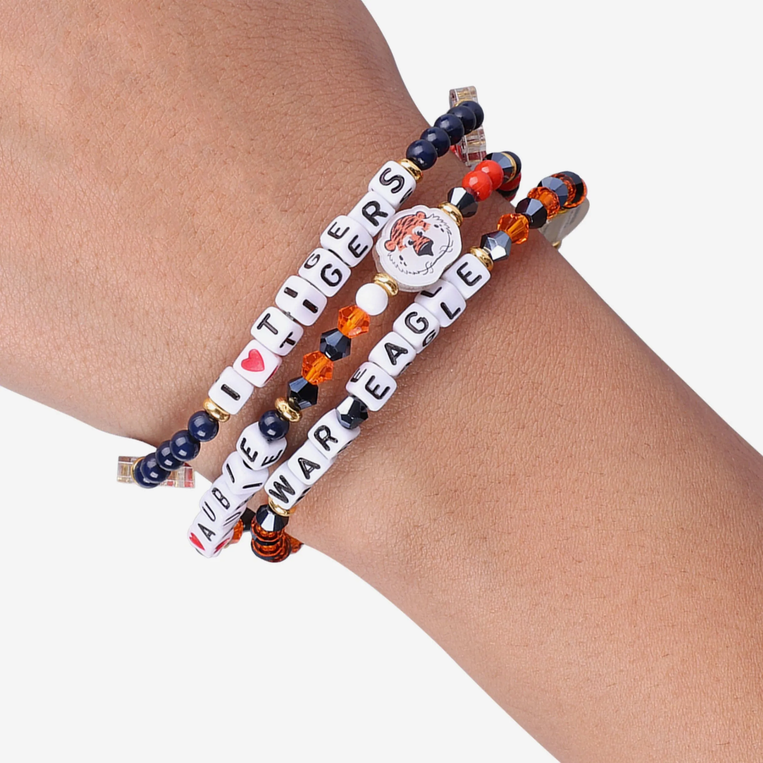 Auburn Tigers 3 Pack Friendship Bracelet