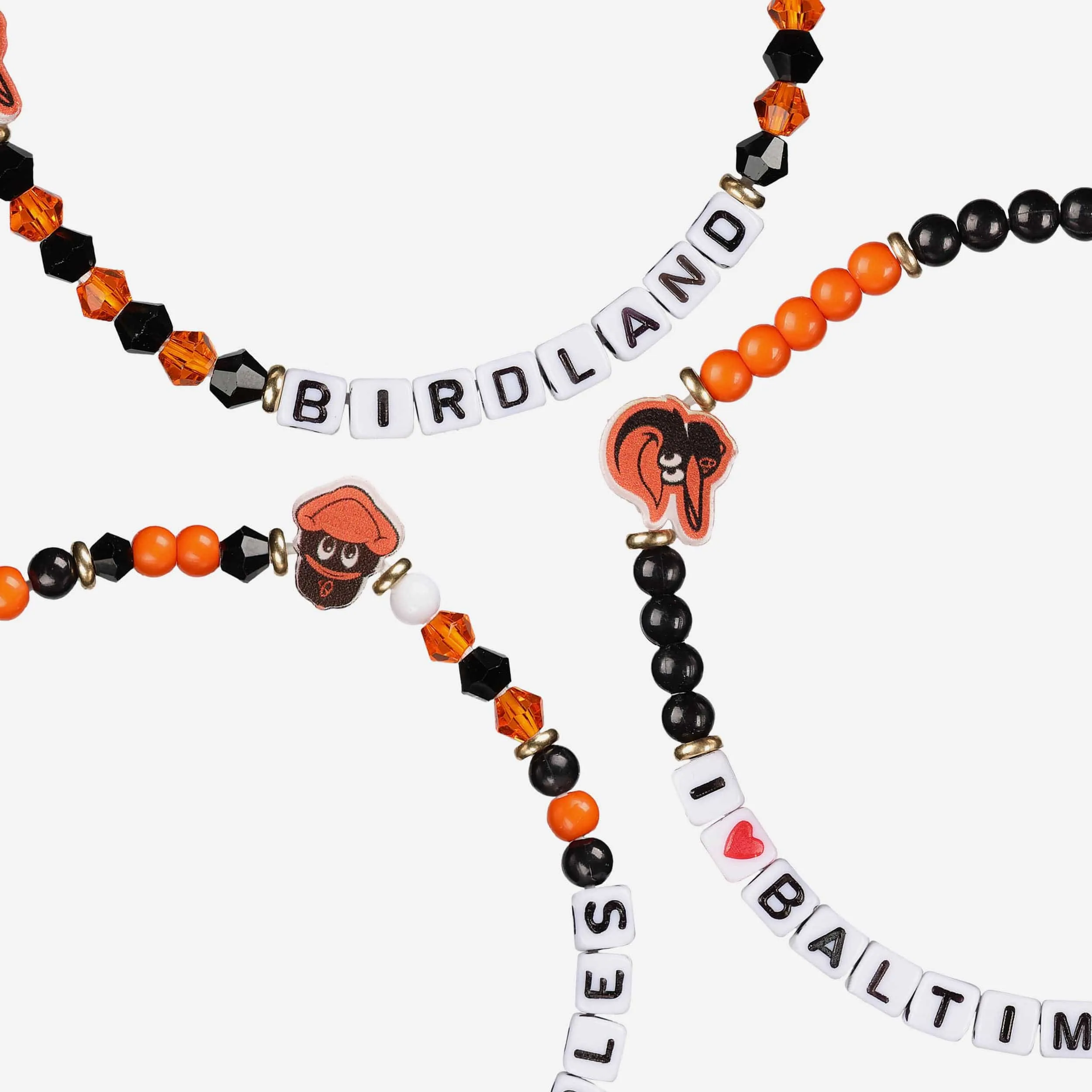 Baltimore Orioles 3 Pack Friendship Bracelet