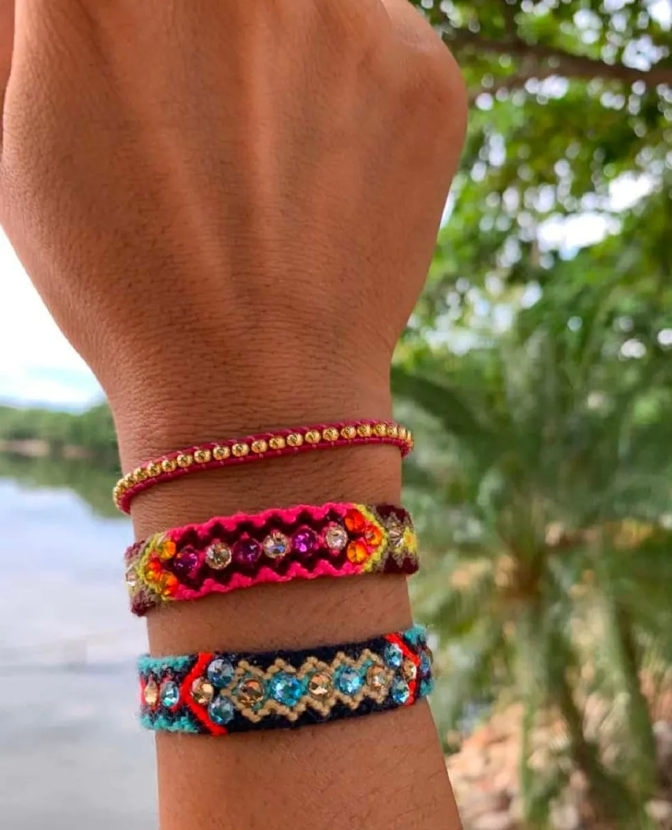 Be The Change Friendship Bracelet Blue Navy