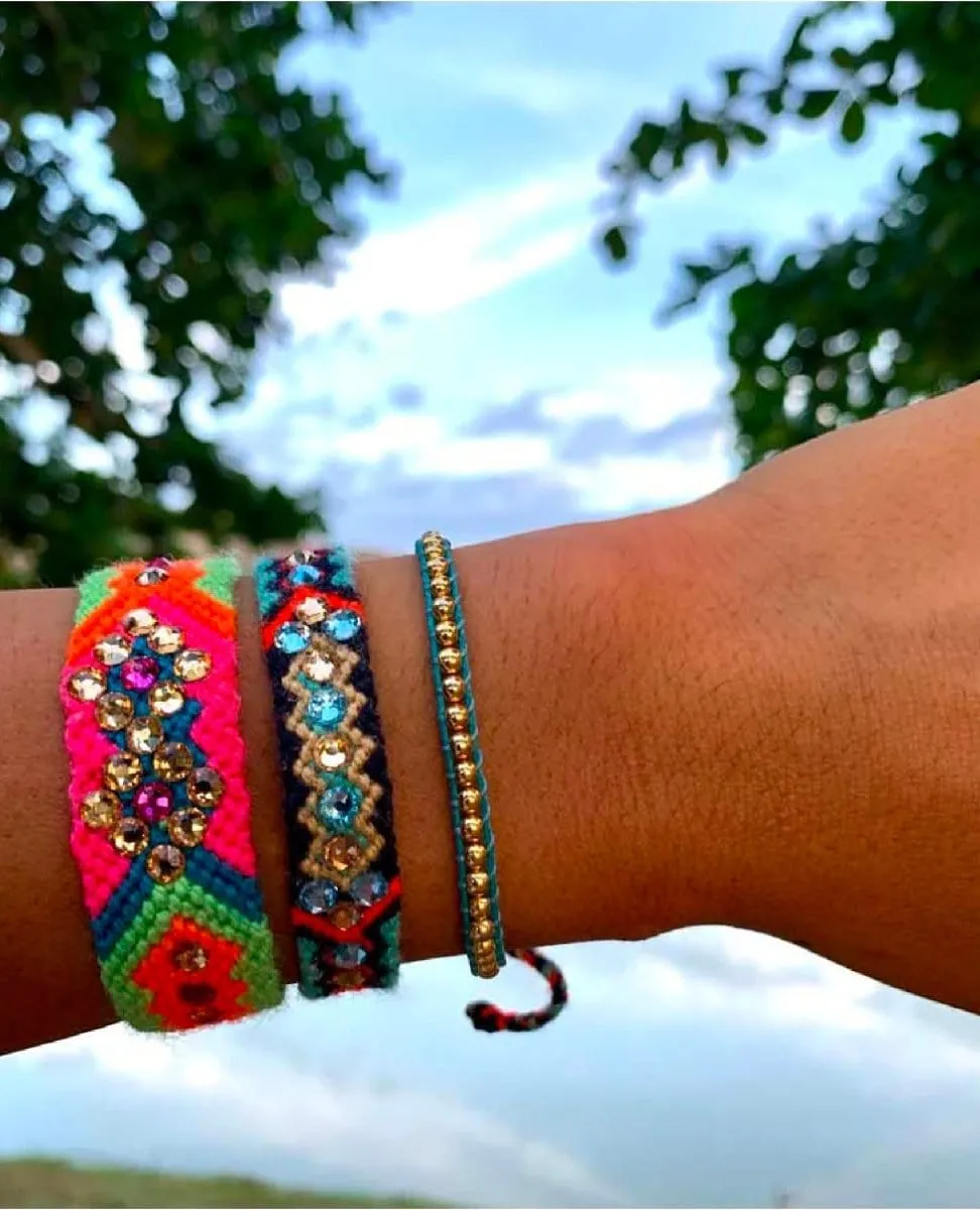 Be The Change Friendship Bracelet Blue Navy