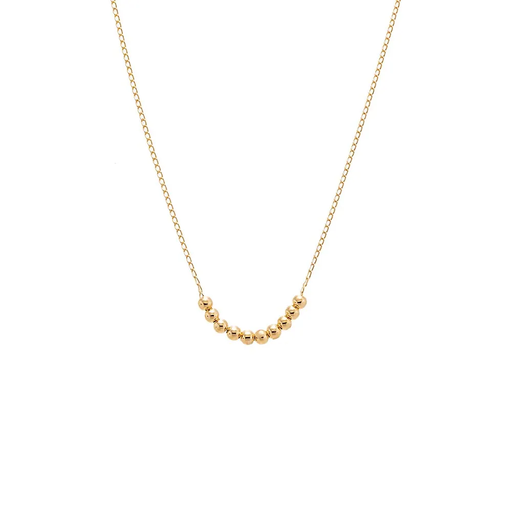 Beaded Ball Chain Necklace