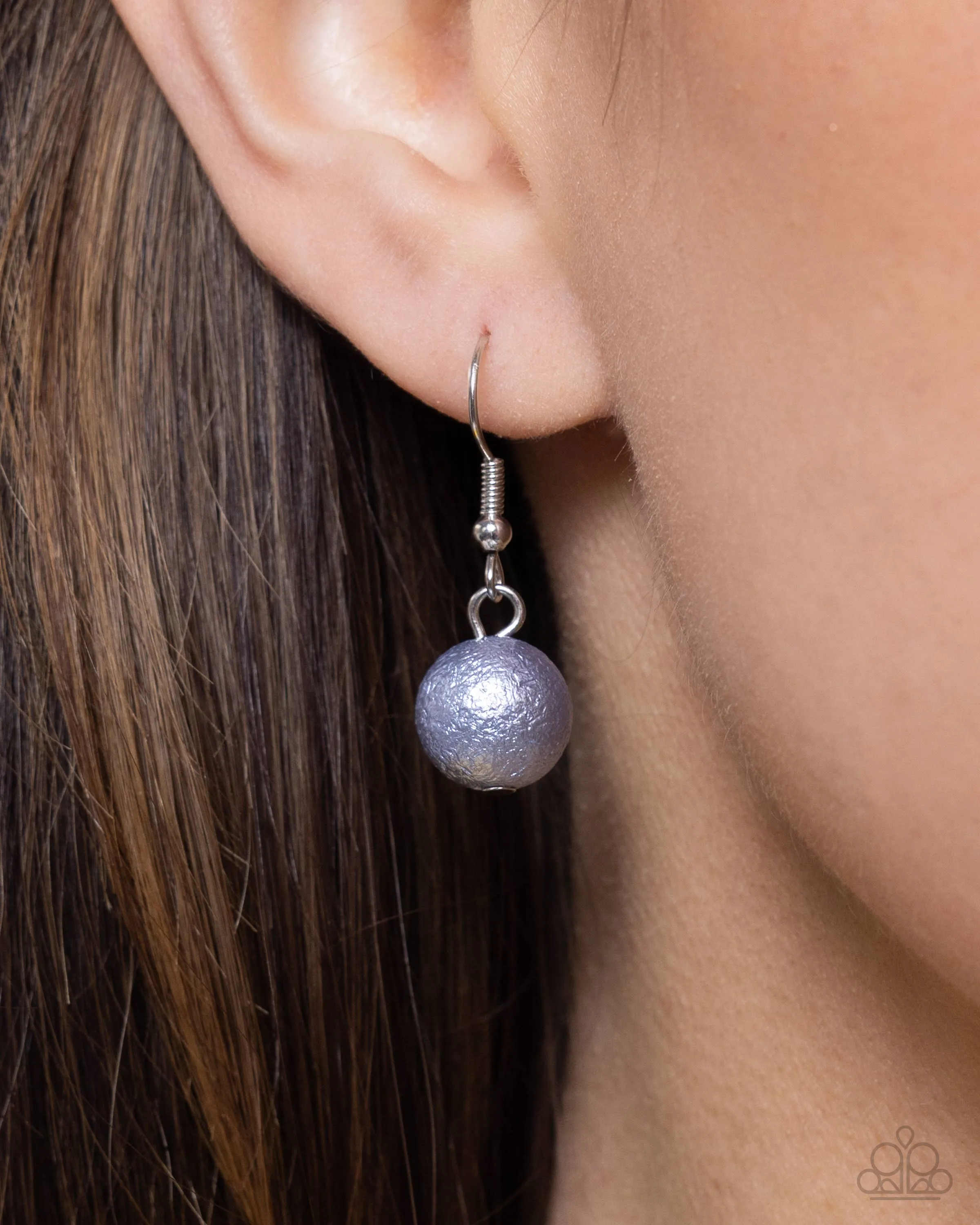 Beaded Benefit - Blue - Milky and Glittery Bead Tiered Paparazzi Short Necklace