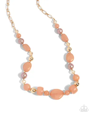Beaded Blessing - Brown - Necklace