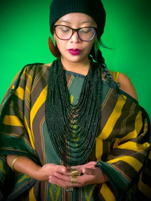 BEADED DRAPE NECKLACE- DIWATA COLLECTION #001 || MAYARI Shadow Drops