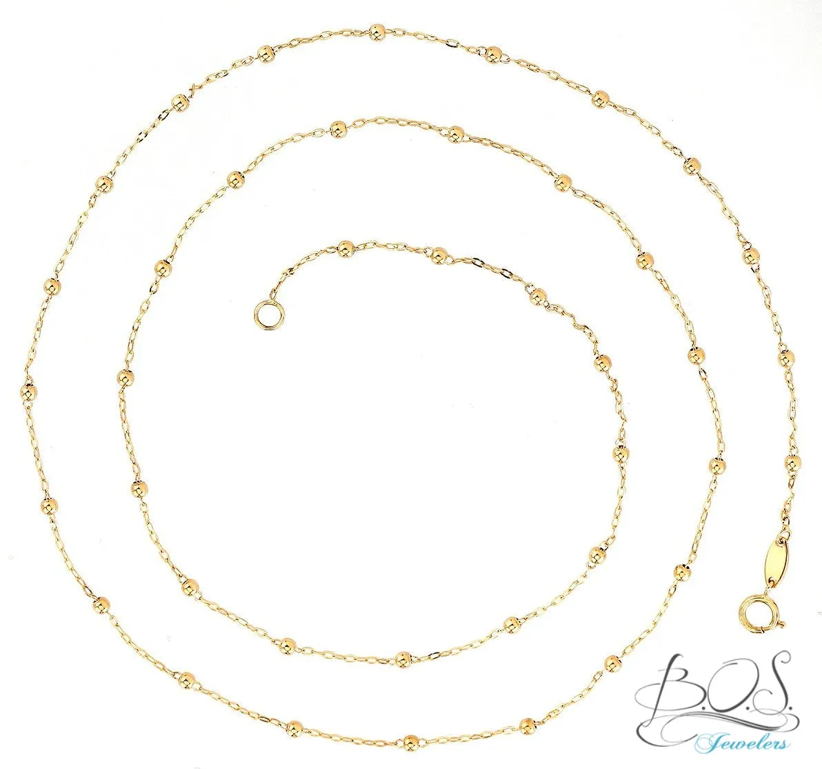 Beaded Necklace (0.5" between beads)