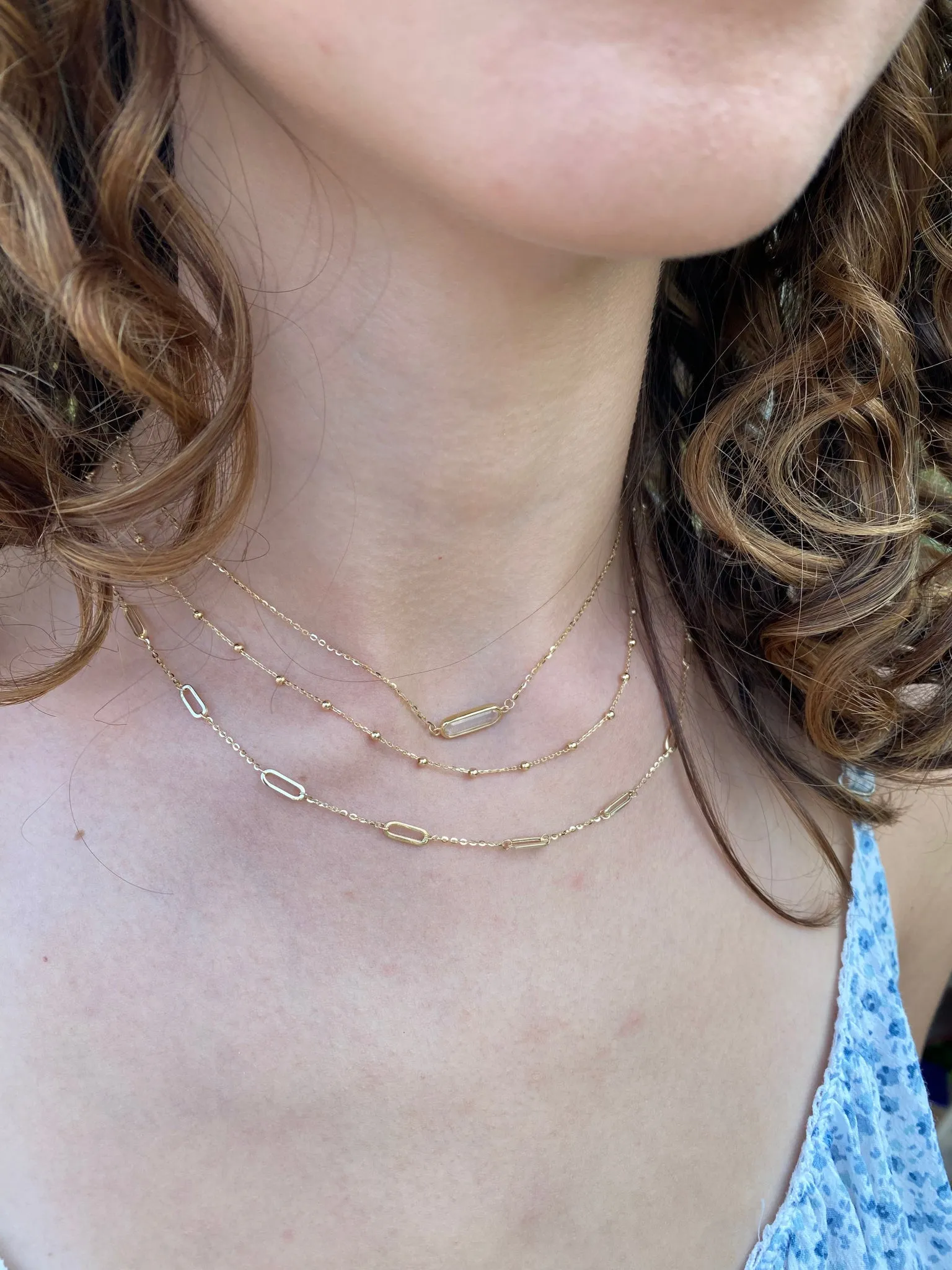 Beaded Necklace (0.5" between beads)