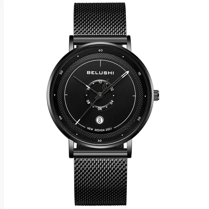 BELUSHI New Fashion Men Watches Top Brand Sport Clock Mens Waterproof Quartz Watch Men Casual Wrist Watch Relogio Masculino