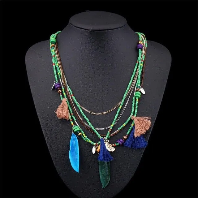 Boho Chic Statement Necklace
