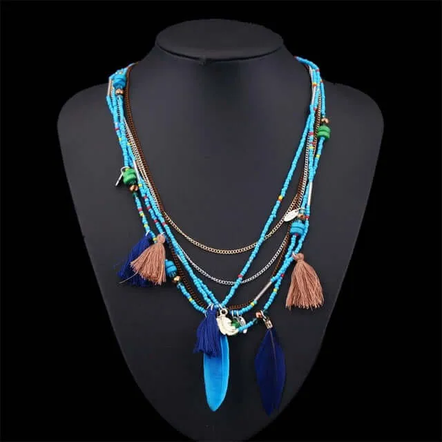 Boho Chic Statement Necklace