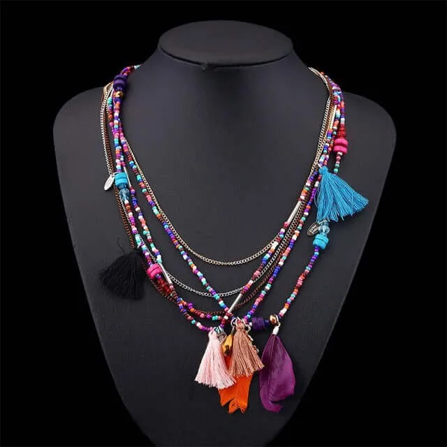 Boho Chic Statement Necklace