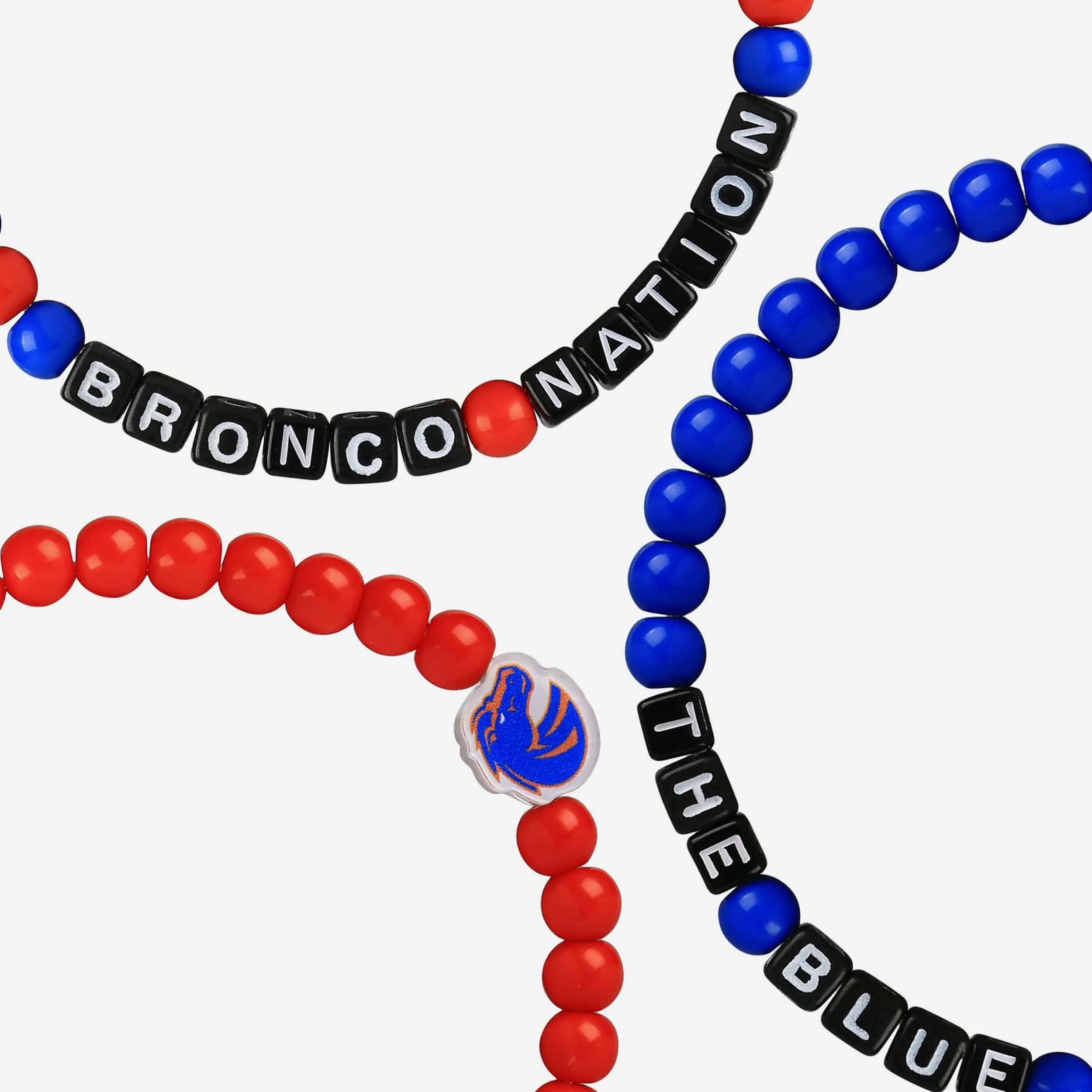 Boise State Broncos 3 Pack Beaded Friendship Bracelet