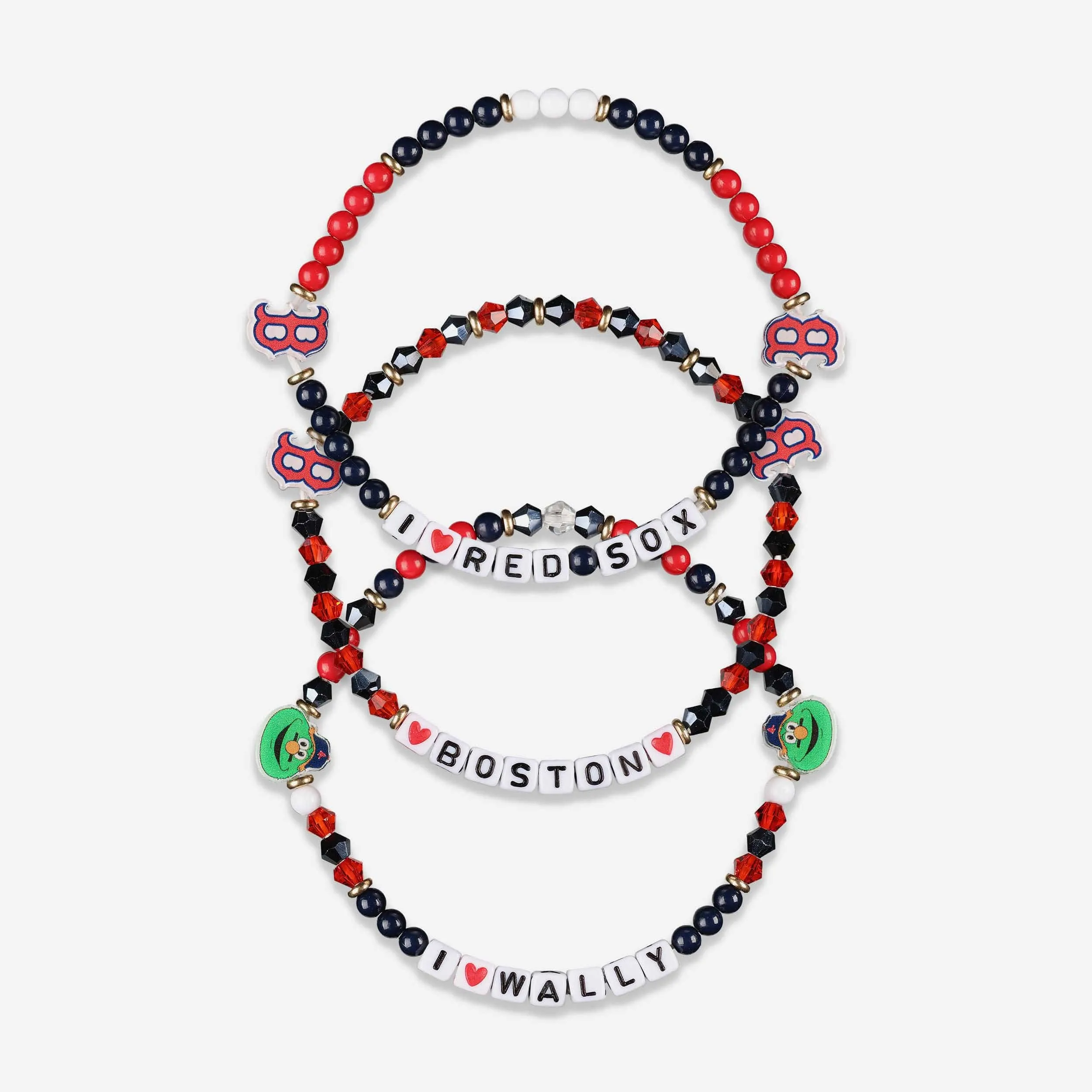 Boston Red Sox 3 Pack Friendship Bracelet