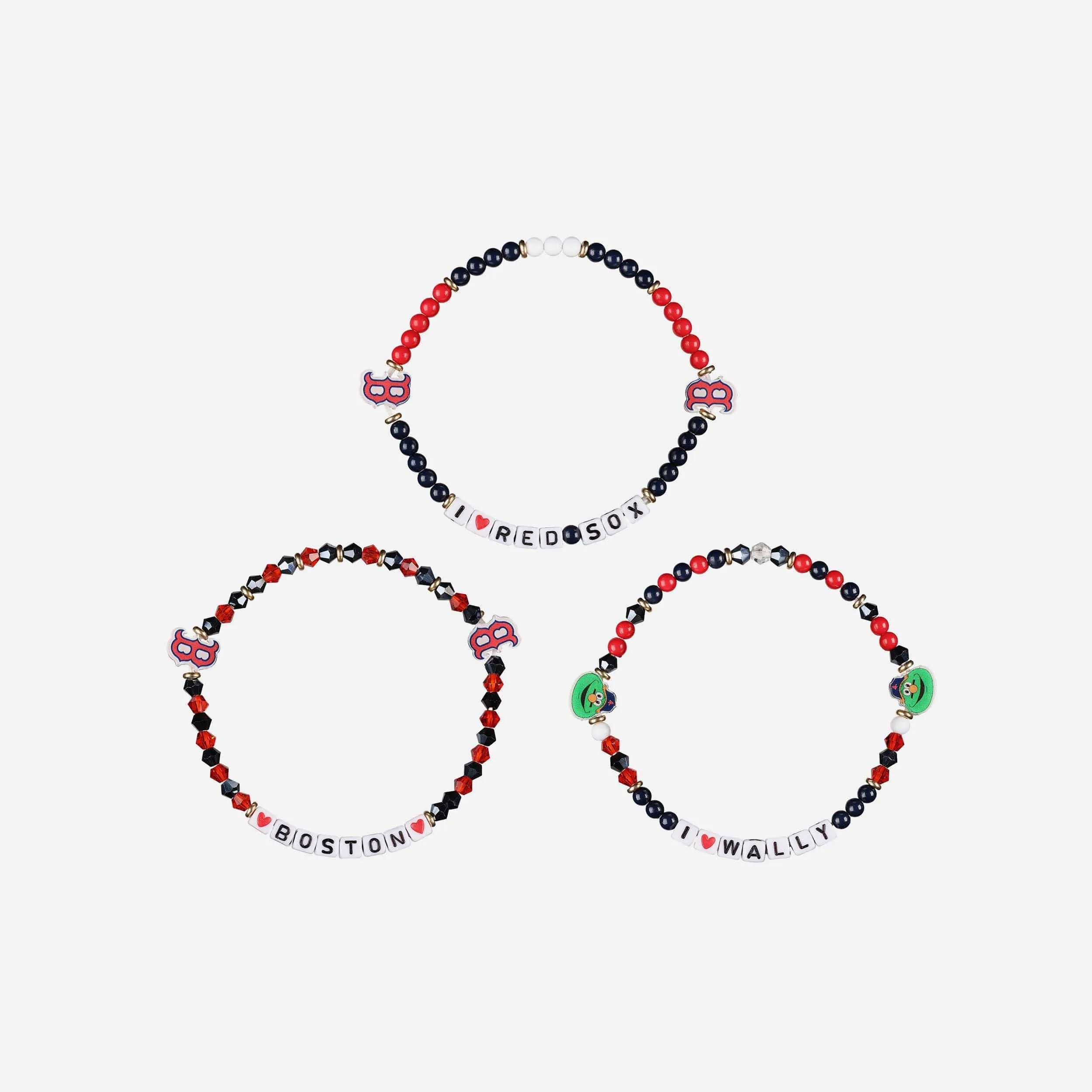 Boston Red Sox 3 Pack Friendship Bracelet