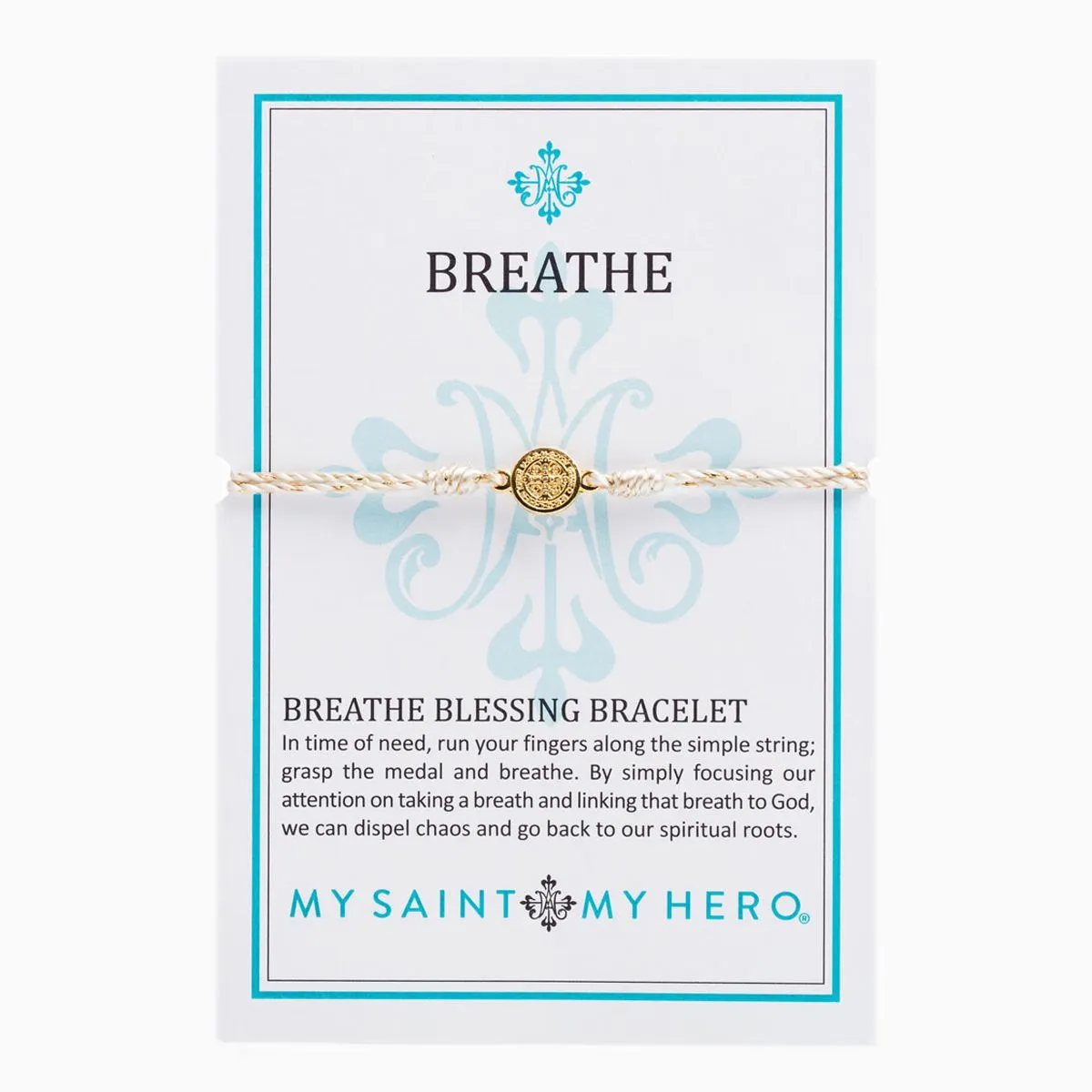 Breathe Blessing Bracelet, Metallic Gold / Gold