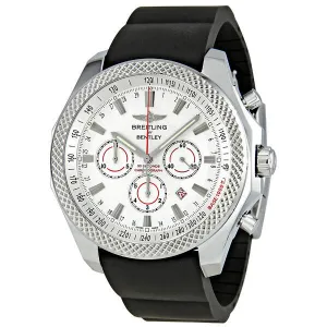 Breitling Bentley Barnato Silver Dial Chronograph Men's Watch A2536821-G734BKRD A2536821/G734