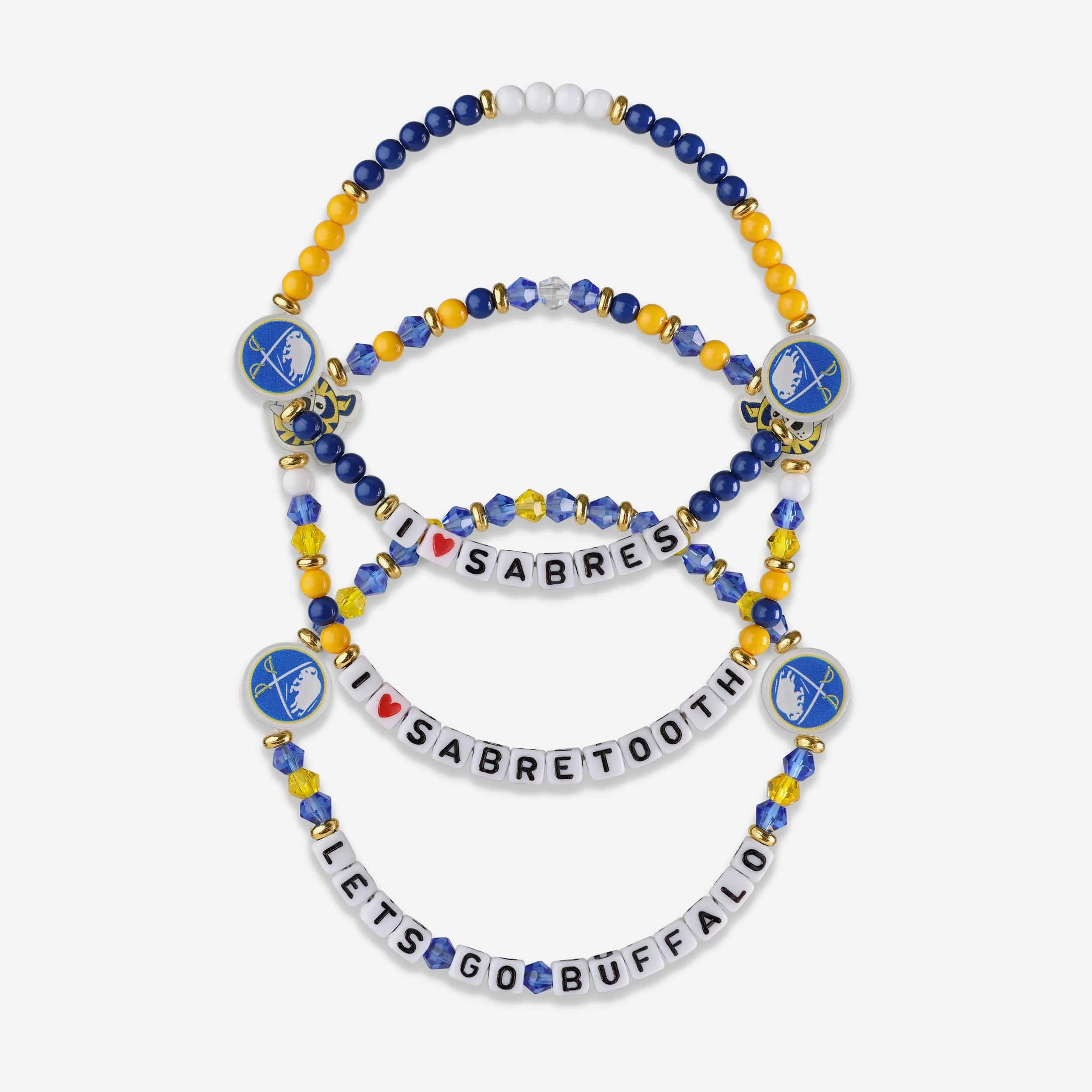 Buffalo Sabres 3 Pack Friendship Bracelet