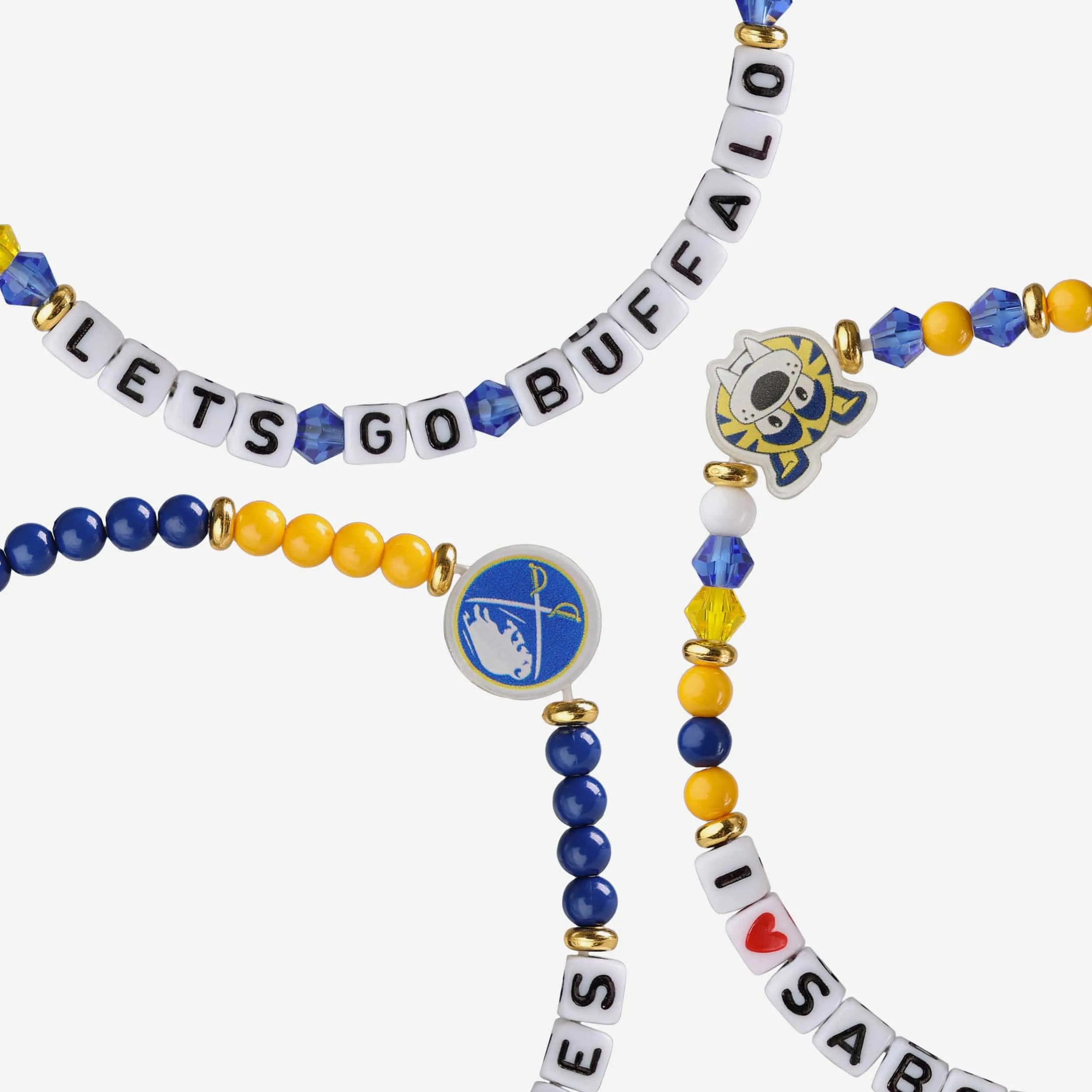 Buffalo Sabres 3 Pack Friendship Bracelet
