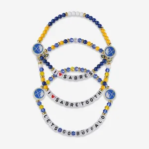 Buffalo Sabres 3 Pack Friendship Bracelet