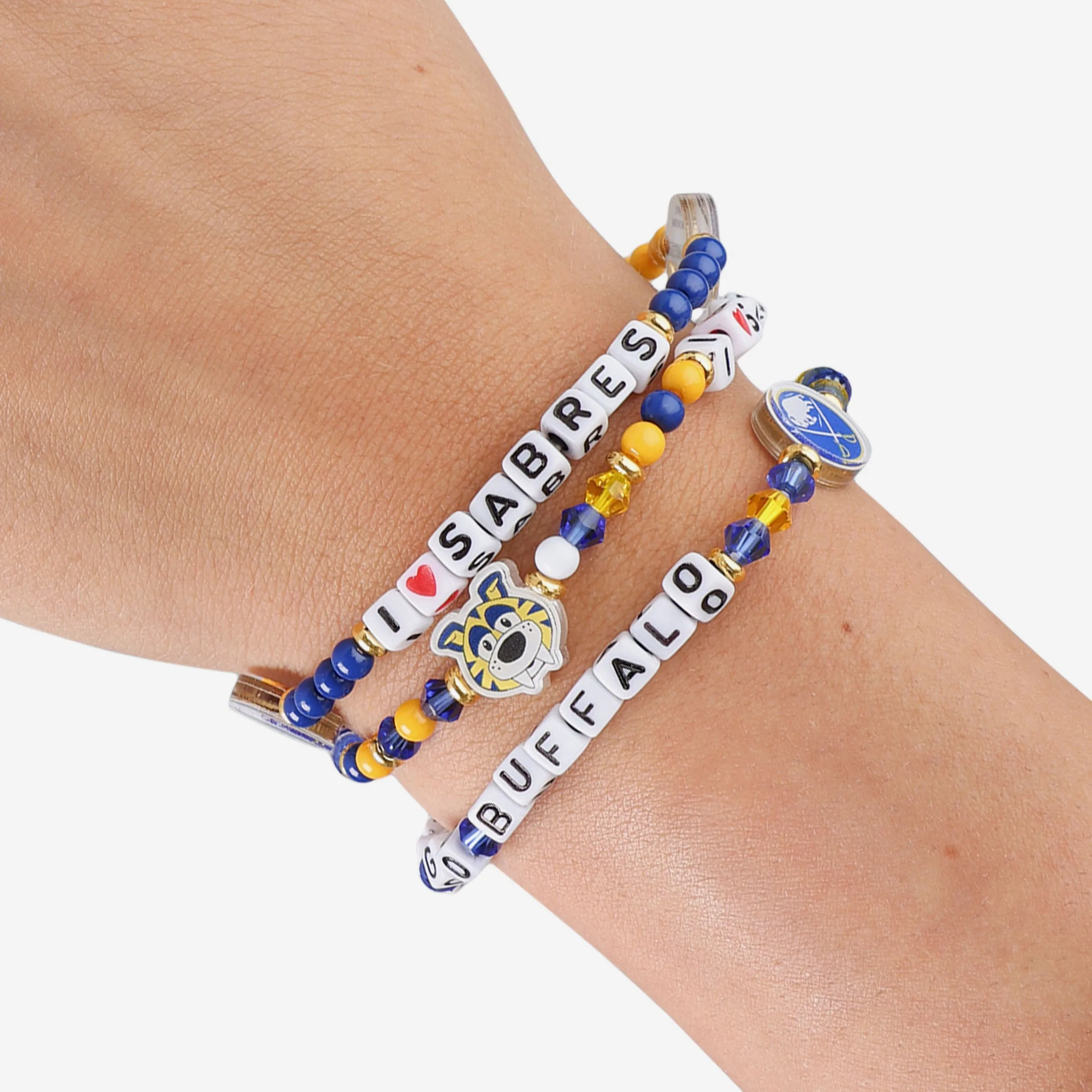 Buffalo Sabres 3 Pack Friendship Bracelet