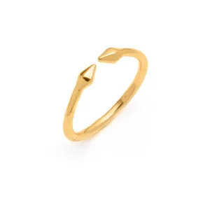 Bulawayo Gold Double Tip Spear Ring