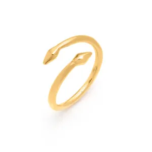Bulawayo Gold Double Tip Wrap Spear Ring