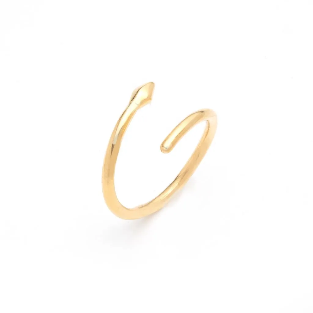 Bulawayo Gold Single Tip Wrap Spear Ring