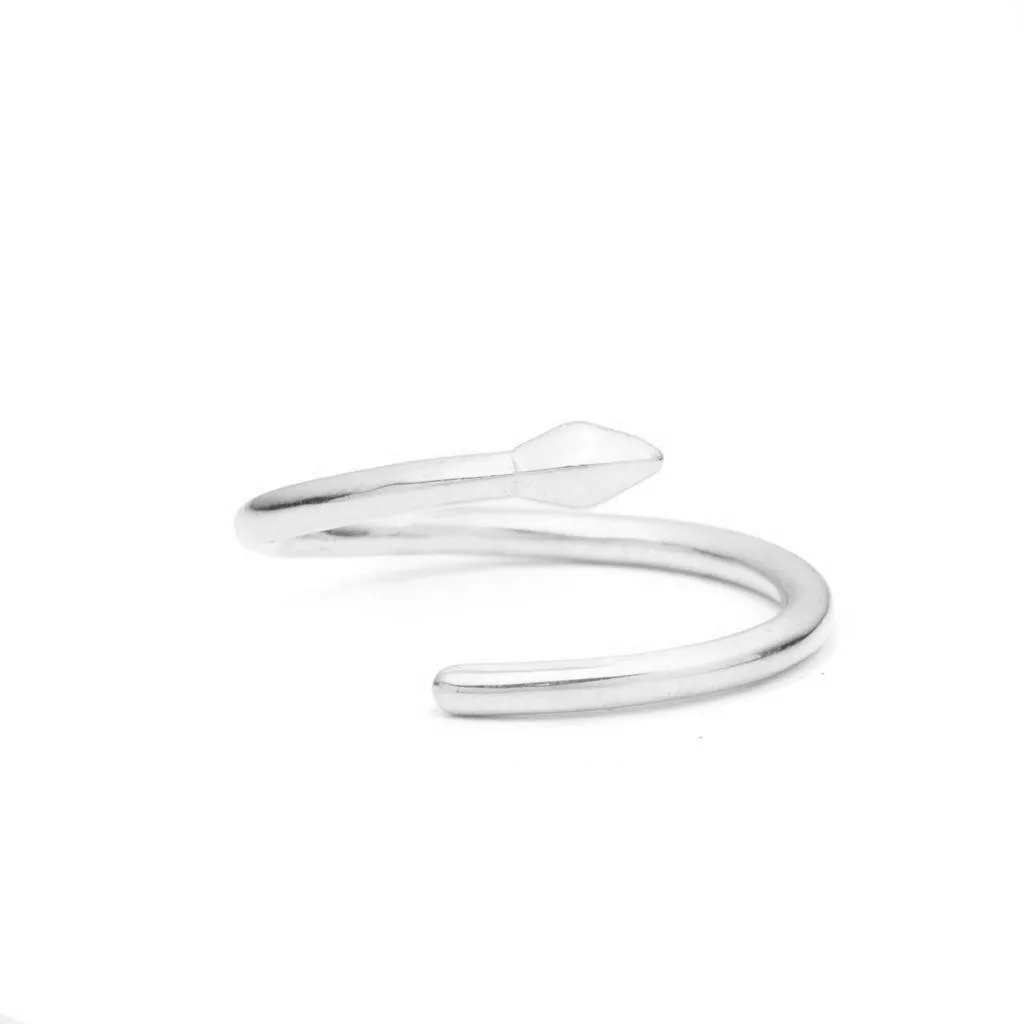 Bulawayo Sterling Silver Single Tip Wrap Spear Ring
