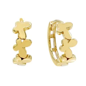 Butterfly Huggie Earring 14K
