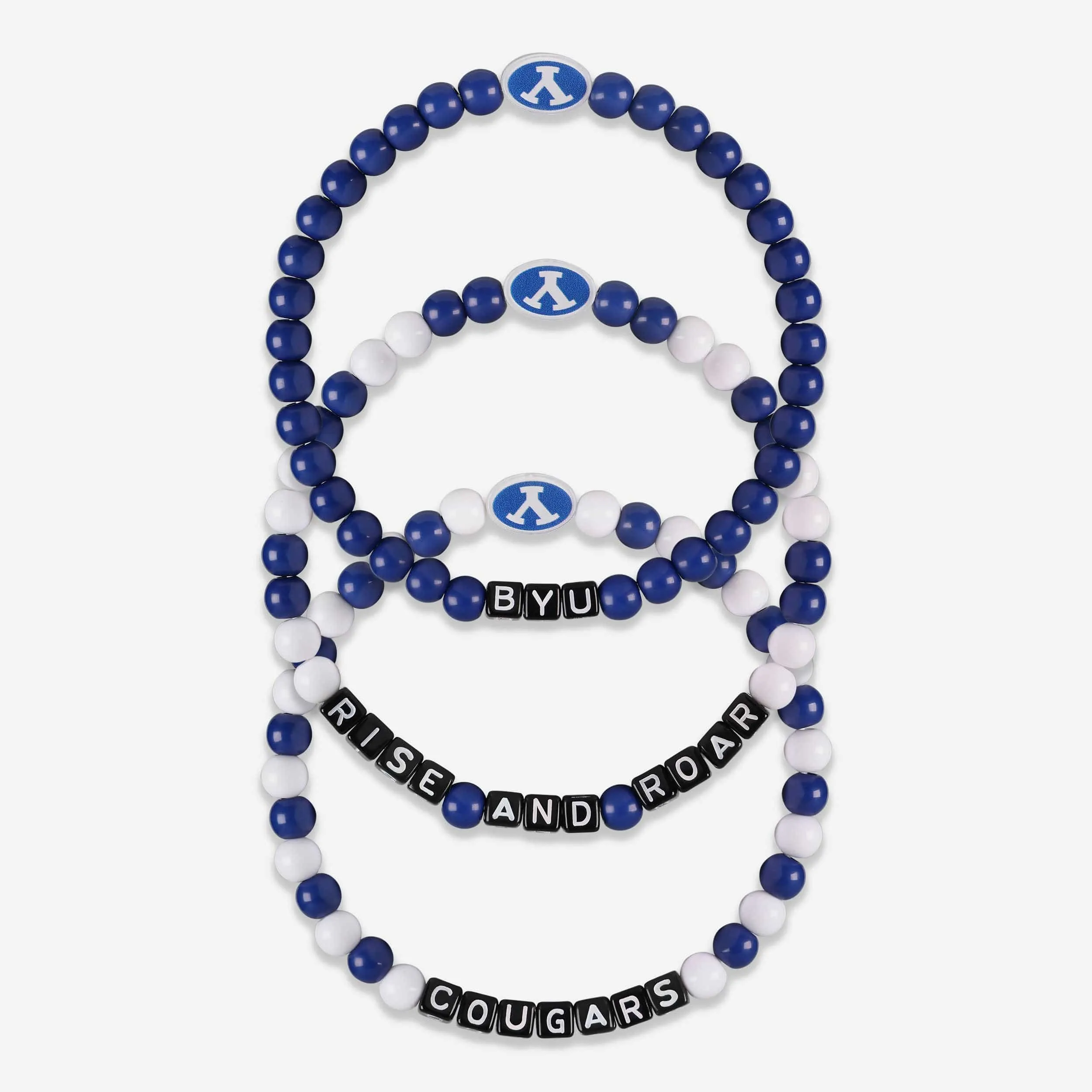 BYU Cougars 3 Pack Beaded Friendship Bracelet