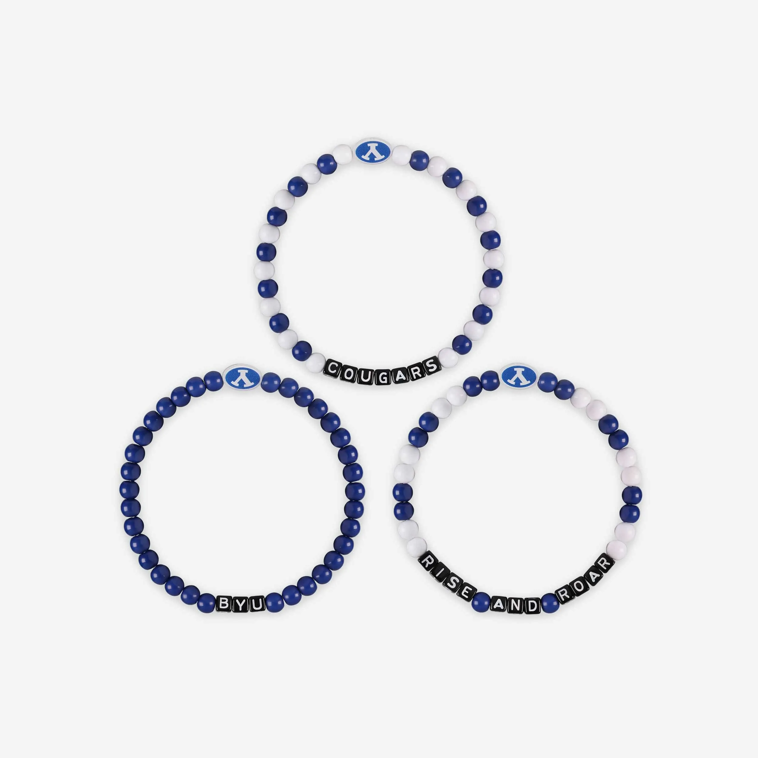 BYU Cougars 3 Pack Beaded Friendship Bracelet