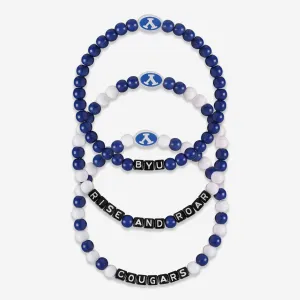 BYU Cougars 3 Pack Beaded Friendship Bracelet
