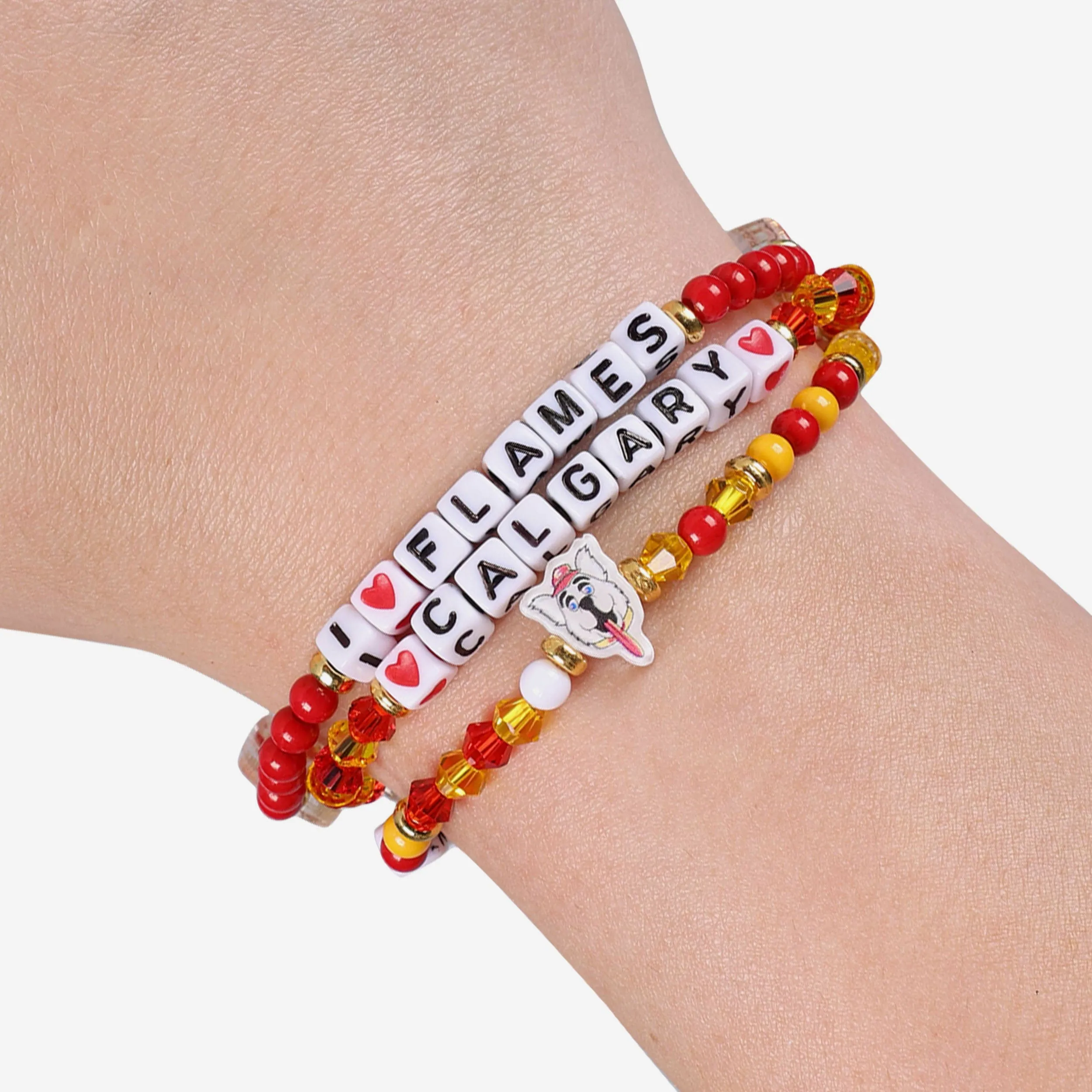 Calgary Flames 3 Pack Friendship Bracelet