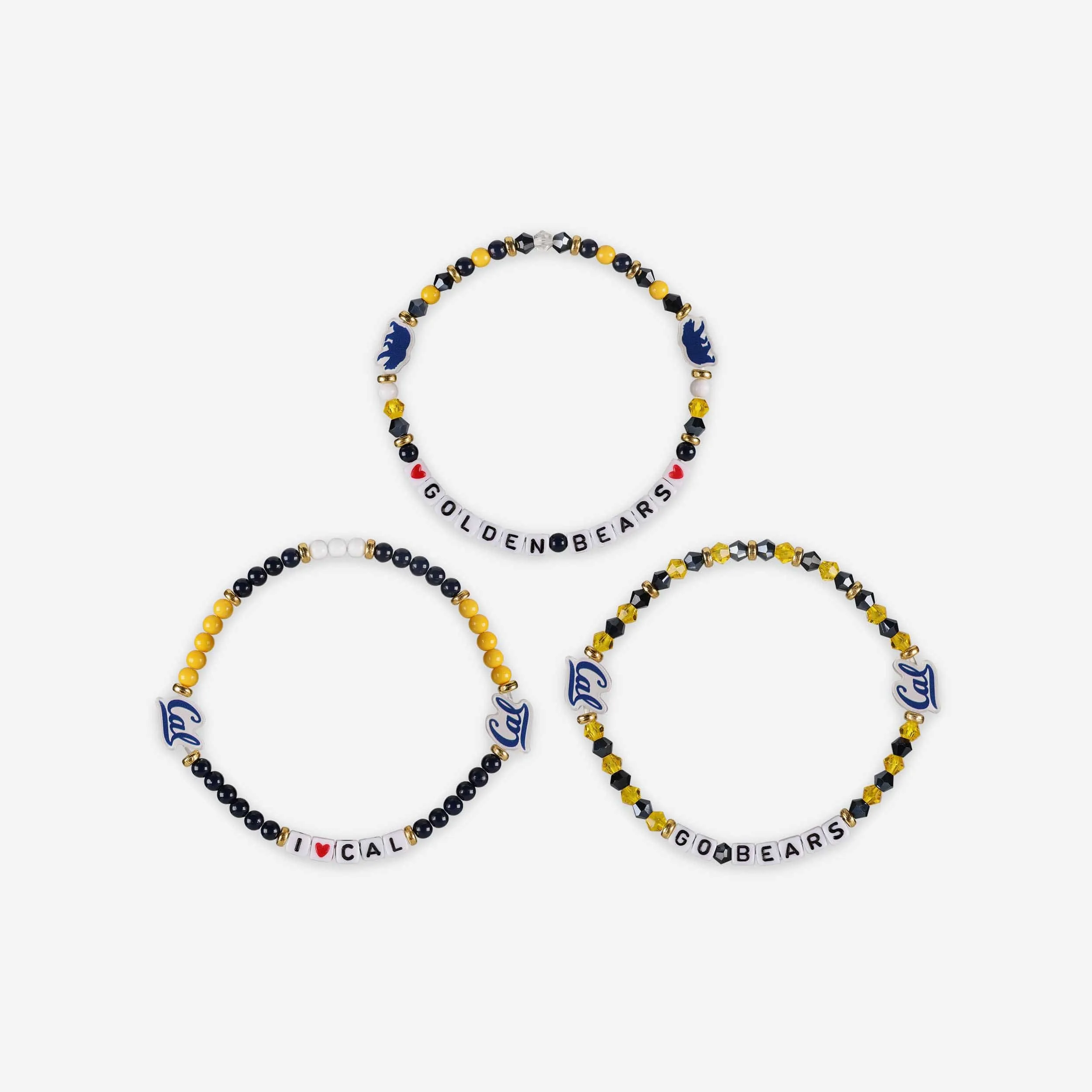 California Bears 3 Pack Friendship Bracelet