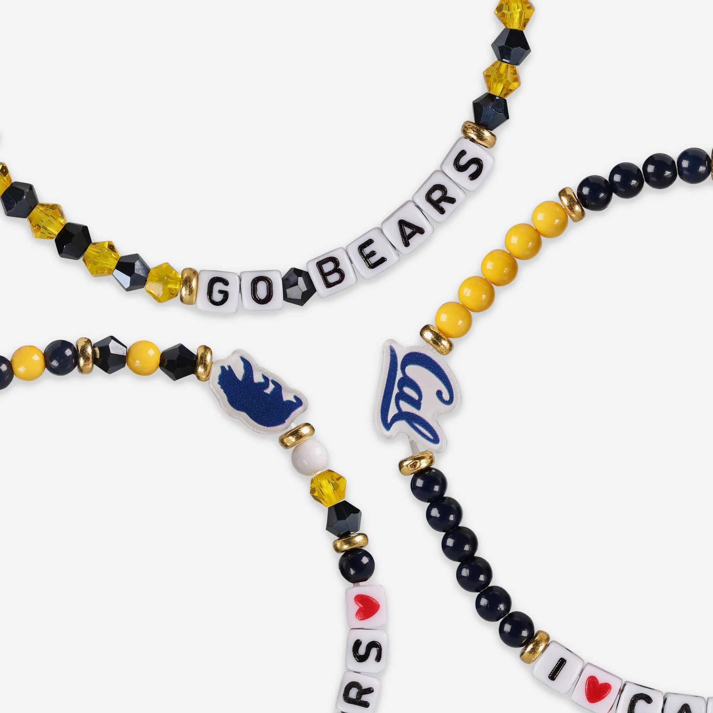 California Bears 3 Pack Friendship Bracelet