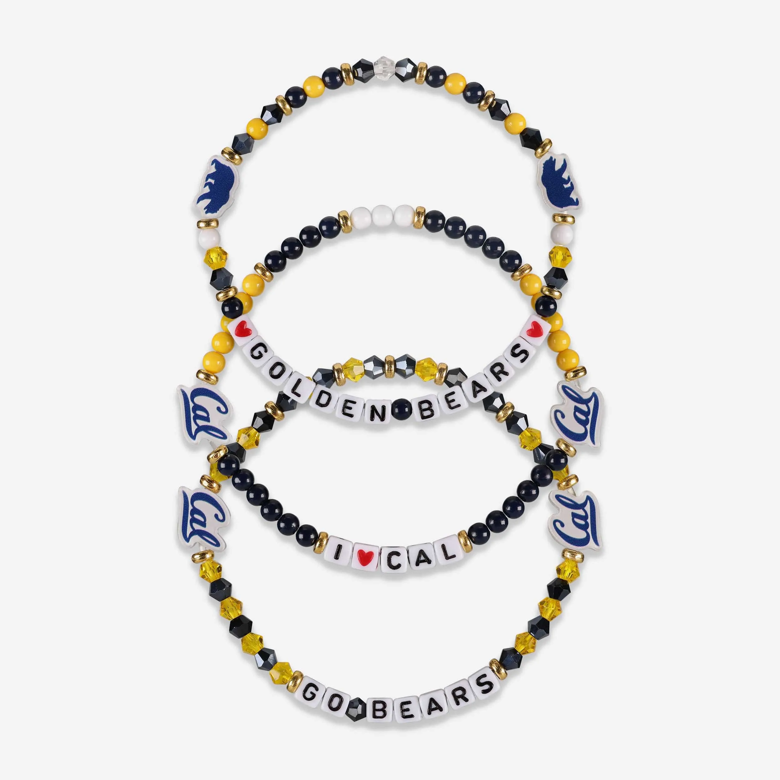 California Bears 3 Pack Friendship Bracelet
