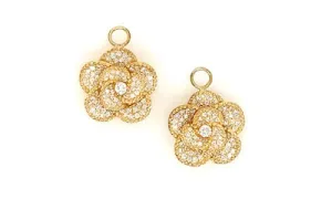 Camille Flower Charm Earrings