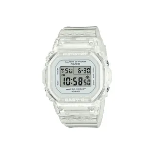 Casio Baby-G Digital Watch BGD-565S-7 White Transparent Resin Band Ladies Sport Watch