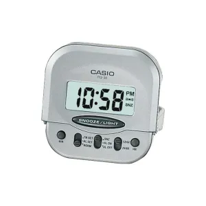 Casio Digital Alarm Clock With Light PQ-30-8 for Desk Top / Table / Bedside