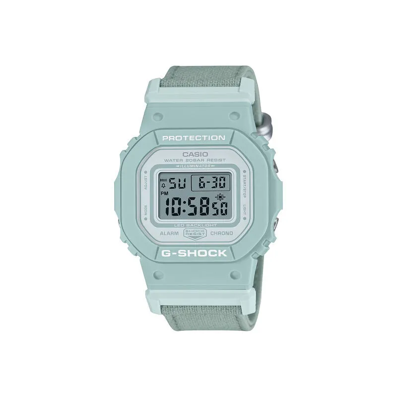 Casio G-Shock Field Style Women's Digital Watch GMD-S5600CT-3DR Mint Green Cloth Strap