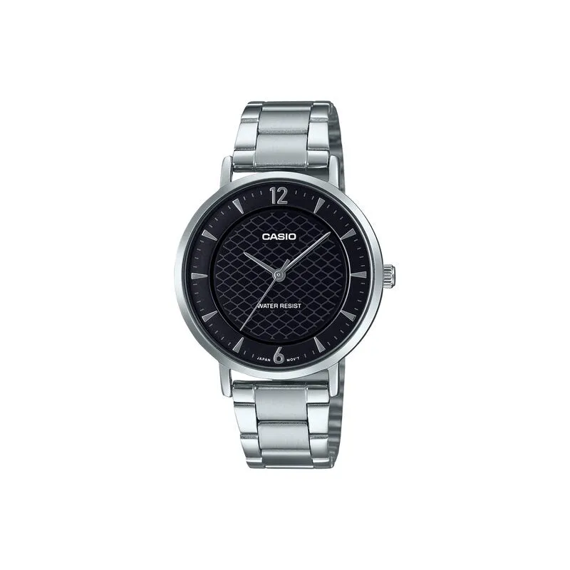 Casio LTP-VT04D-1A Women Analog Watch Silver Stainless Steel Strap