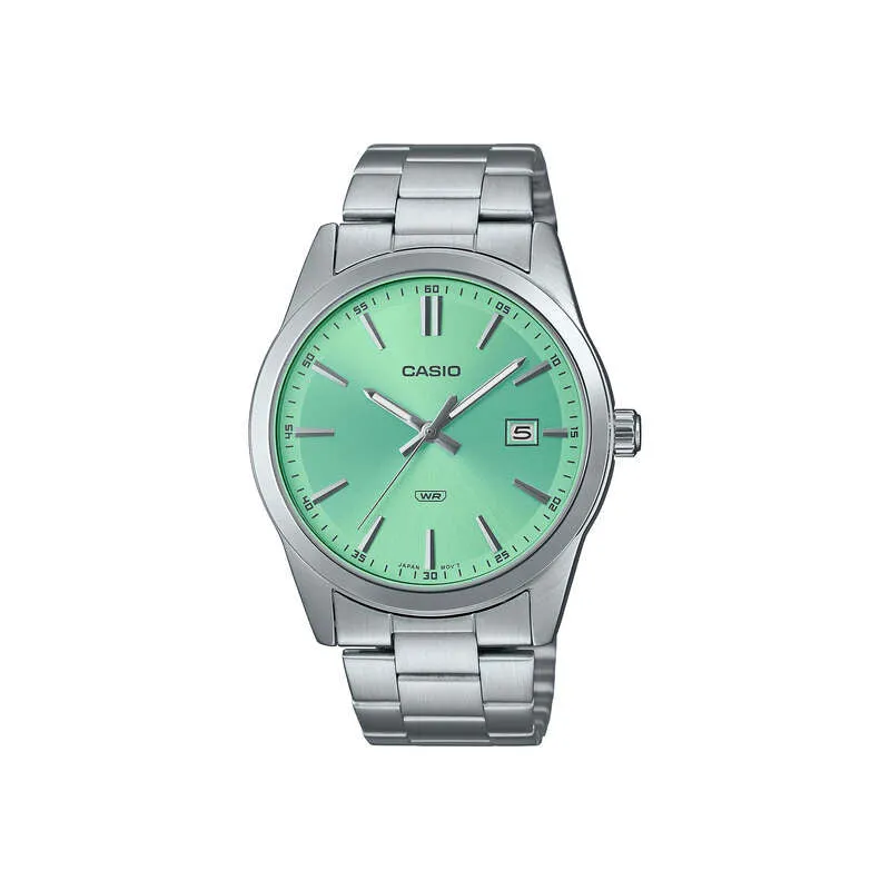 Casio Men's Analog Watch MTP-VD03D-3A2UDF Silver Stainless Steel Strap