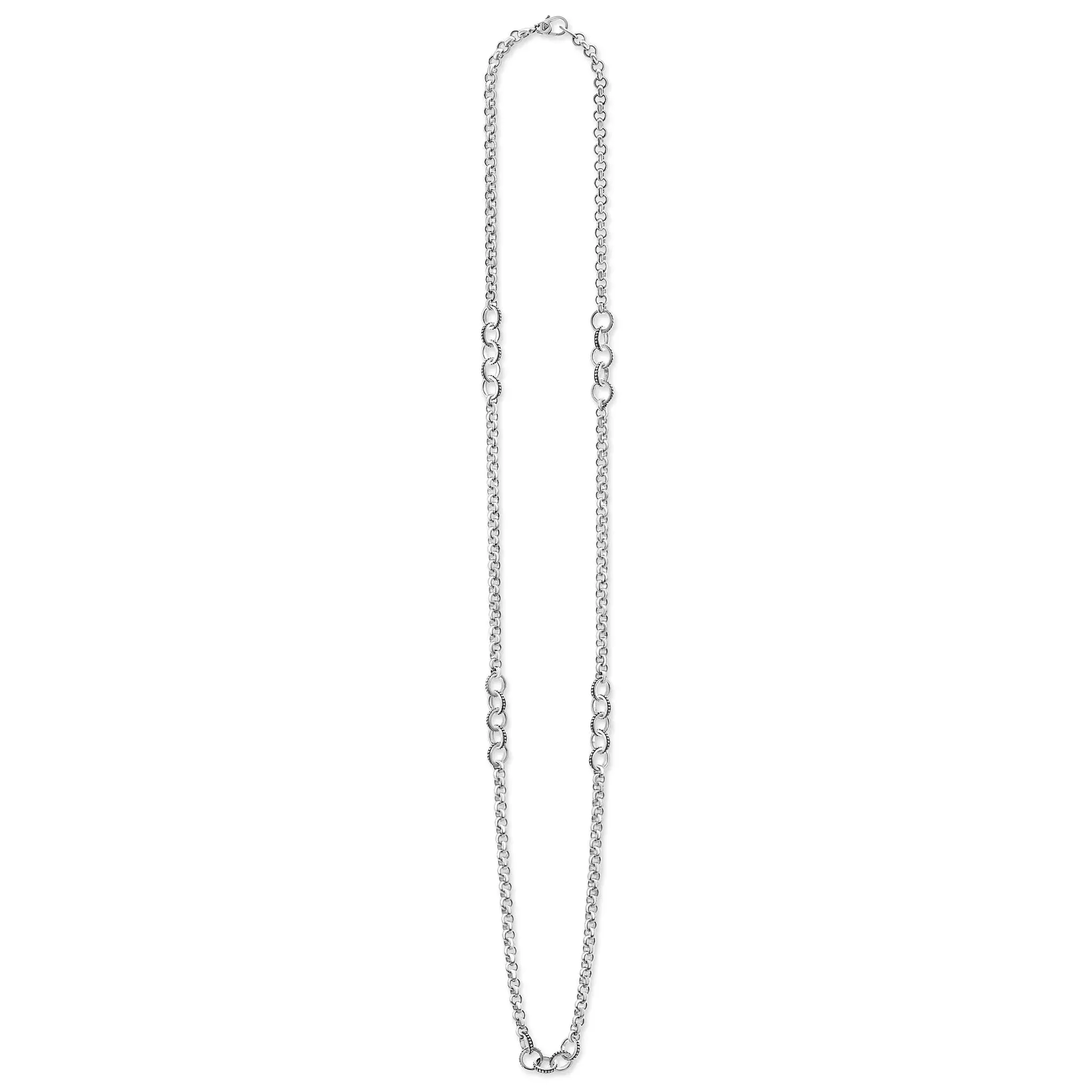 Caviar Circle Link Necklace
