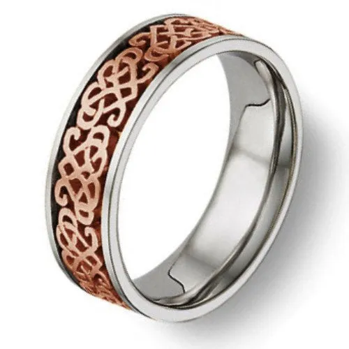Celtic Heart Knot Design Ring Band