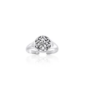 Celtic Knotwork Silver Toe Ring TR1466