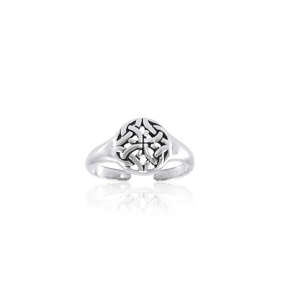 Celtic Knotwork Silver Toe Ring TR1466