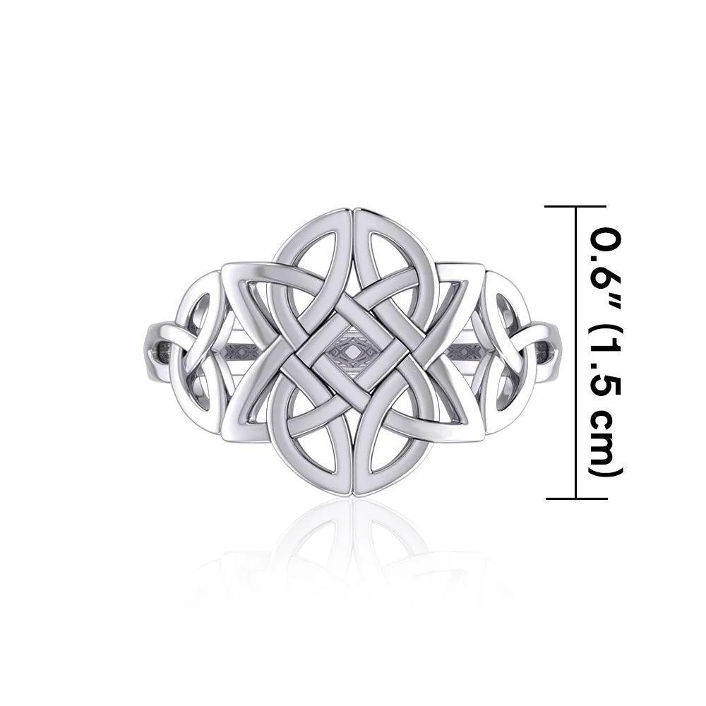 Celtic Knotwork Sterling Silver Ring TR667